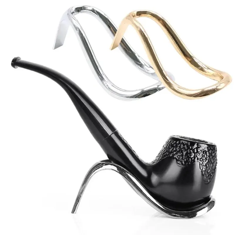 Creative Simple Zinc Alloy Smoking Pipe Holder High Heel Shape Tobacco Pipe Display Stand Smoking Accessories