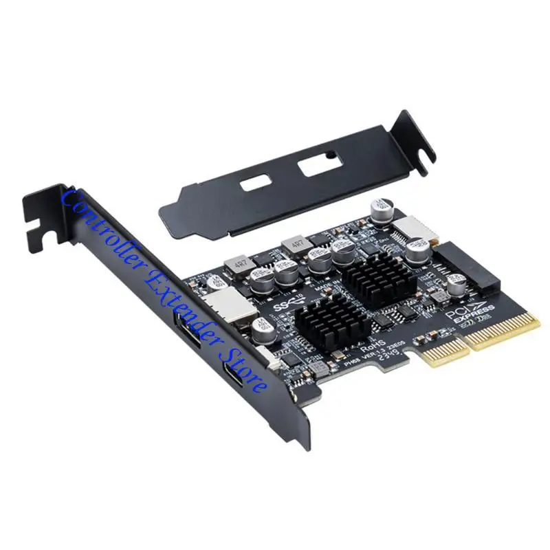 

N84B USB PCIe Card Type C Card Card PCIe 4X до USB 3.2 10 Гбит / с.