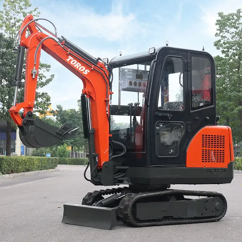 2-tonowe minikoparki 2000kg mikro mała koparka z CE EPA 1.6ton Mini Bagger fabryczna personalizacja sprzedaż