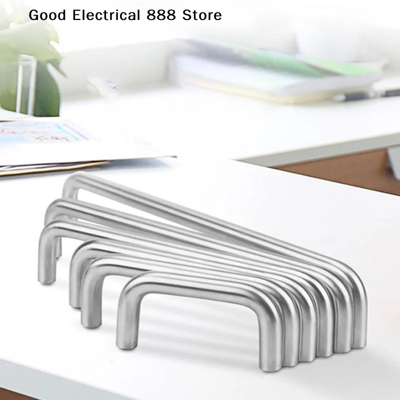 【G】304 Stainless Steel Innerl Thread U-Shaped Double Curved Handle Modern Cabinet Door Handles Nordic Drawer Door Knobs Pulls