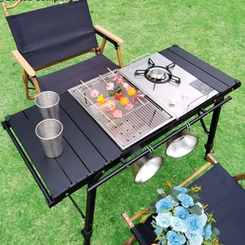 Lohascamping 접이식 IGT 테이블, 경량 배낭 롤 테이블, 다기능 조절 가능 다리 책상, igt테이블 풀세트, 데스크탑 버너, 바베큐 테이블,접이식테이블,캠핑테이블,화로대  테이블,백패킹테이블 ,igt 다리,홈풀 테이블,화로테이블,경량캠핑테이블,igt버너, 캠핑롤테이블,캠핑키친테이블,접이식캠핑테이블,igt가변다리   ,캠핑버너테이블,멀티펑션,igt메쉬트레이,바베큐테이블 ,캠핑i