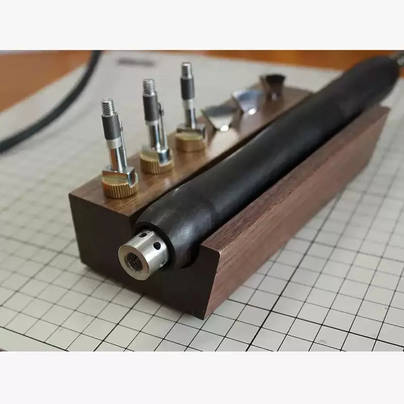 Black Walnut Solid Wood Storage Rack DIY Leather Craft Holder For Edge Ironing Machine Hot Head Organizer