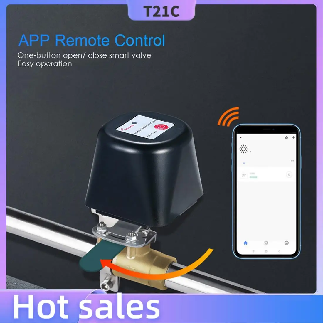 

T21C Tuya Smart Wi-Fi Водяной клапан Газовый клапан Bluetooth Таймер Садовый умный кран для Alexa Google Assistant Smartlife EU Plug