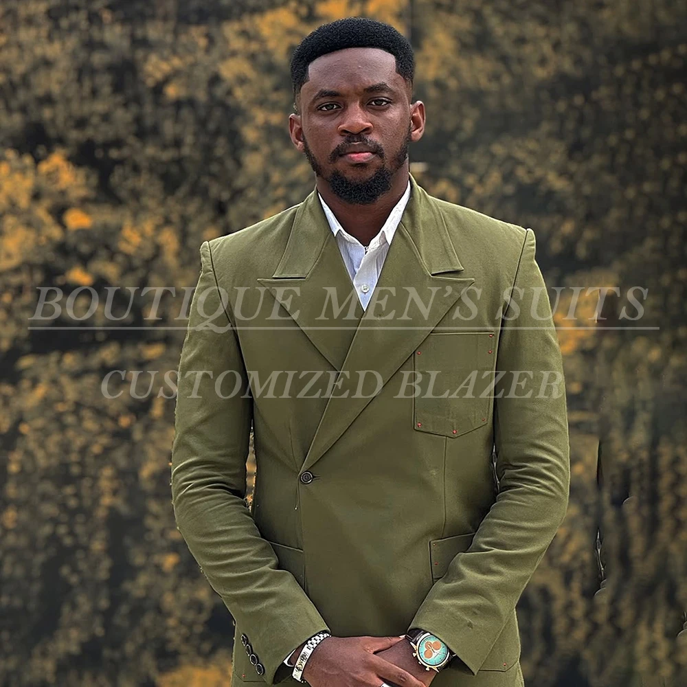 

Высококачественные мужские костюмы, элегантный пиджак с одной пуговицей и лацканами, приталенный пиджак сзади, вентиляционное отверстие для выпускного вечера, вечерние комплекты из 2-х предметов, куртка, брюки, наряды