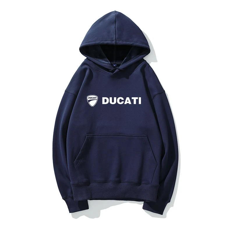 DUCATI Motorcycle Hooded Sweatshirt Motorcycle Peripheral Club Clothes Men's and Women's Outerwear Cycling Clothes Trendy