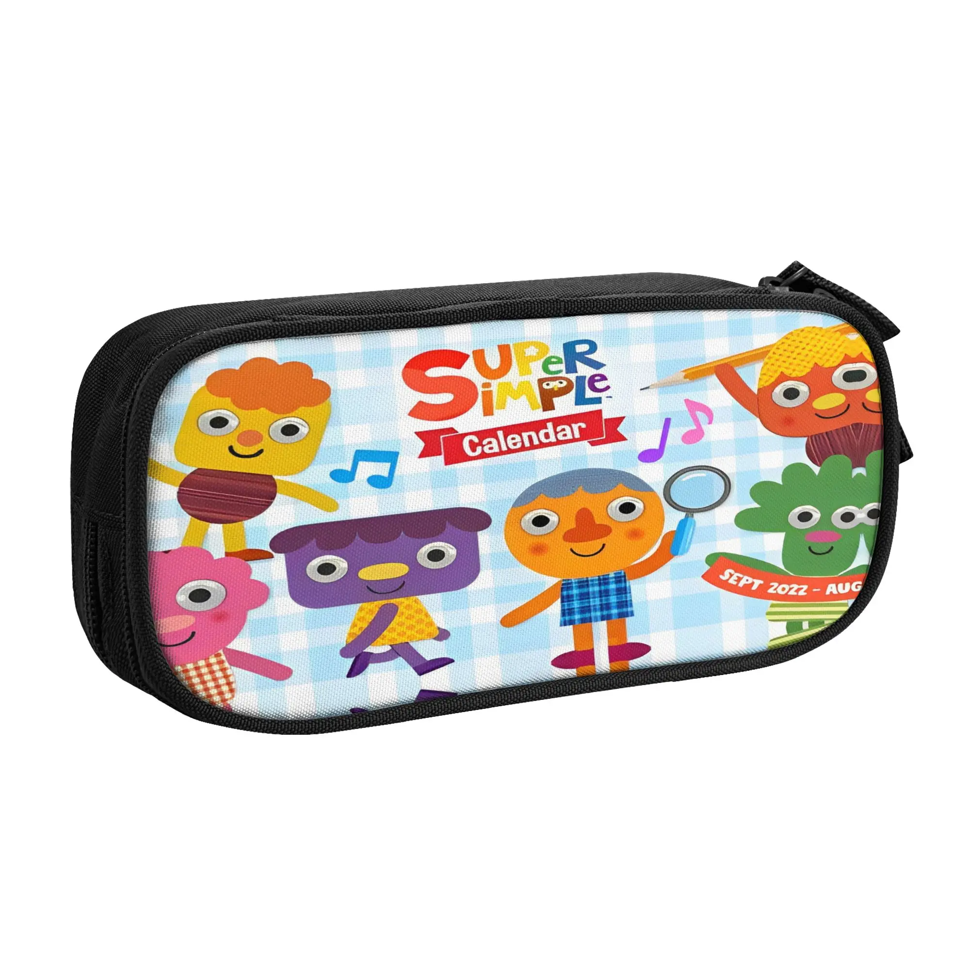Noodle & Pals Micro Super Simple Pencil Cases Cute   Pen Bags Girls Boys Big Capacity School Supplies Zipper Pencil Box
