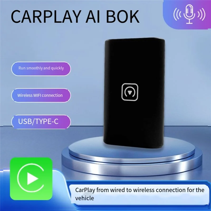 محول Carplay اللاسلكي لـ USB/Type C Dongle Carplay Mini Box سلكي إلى لاسلكي