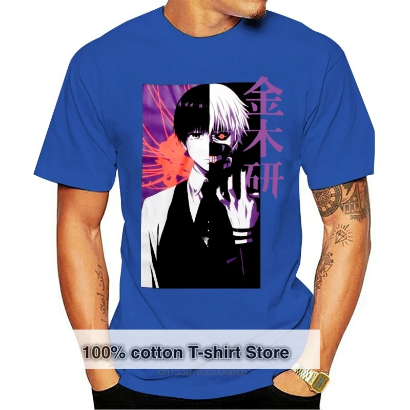 Tokyo Ghoul (Xs) Ken Kaneki Split Face Cartoon T Shirt Men Unisex New Fashion Tshirt 018241