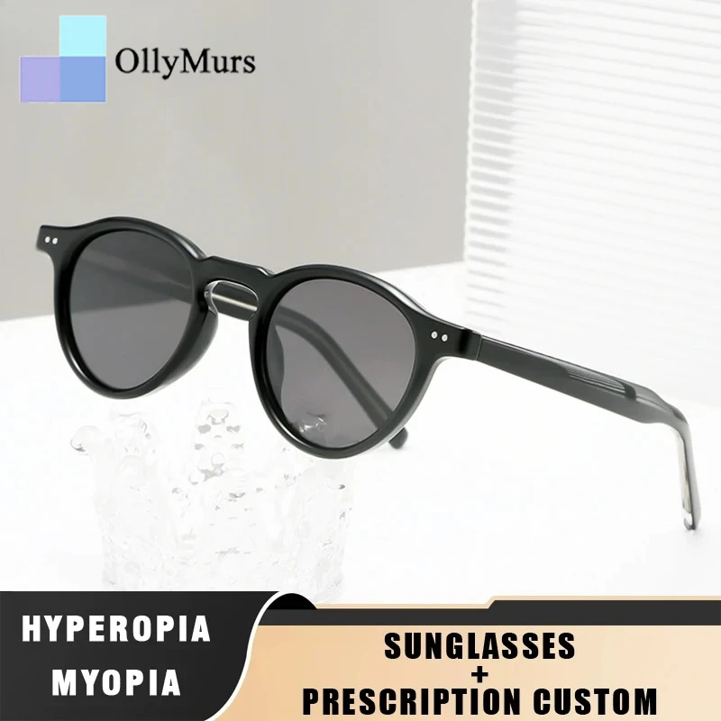 

OLLYMURS Women's Sunglasses Man Round Retro Solar Glasses Ladies Sunglass Men Eyewear Popular Eyepieces in Sonzya Lunette Lenses