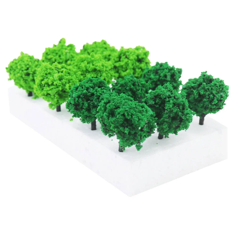 Simulated Shrubs Sand Table Decor Miniature Cluster Plant Ornament Bush Vegetation Plastic Field DIY Artificial