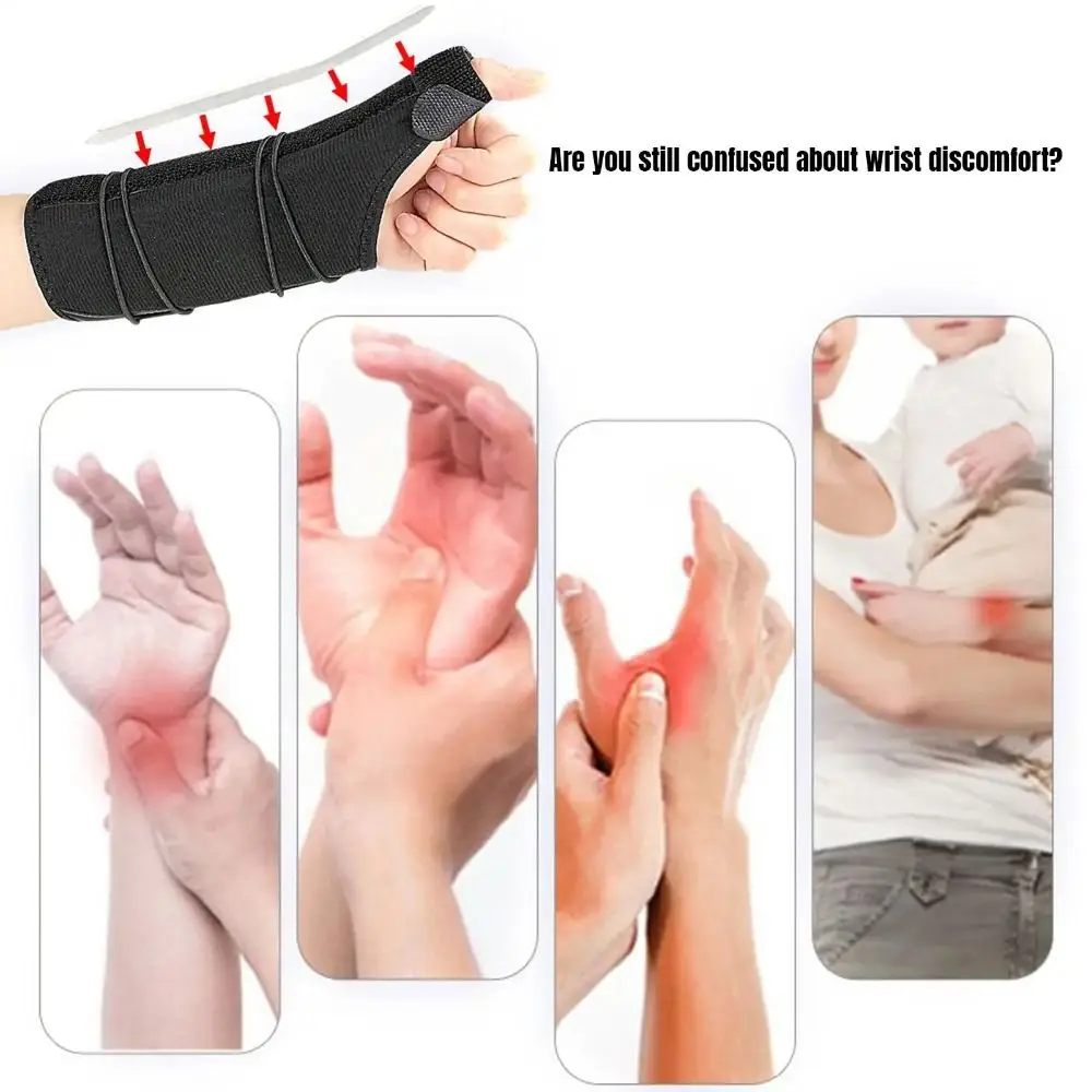 

Ergonomic Thumb Sleeve Wrist Brace Flexible Splint Breathable Wrist Protectors Band Adjustable Tendinitis Pressurized Wrist Pad