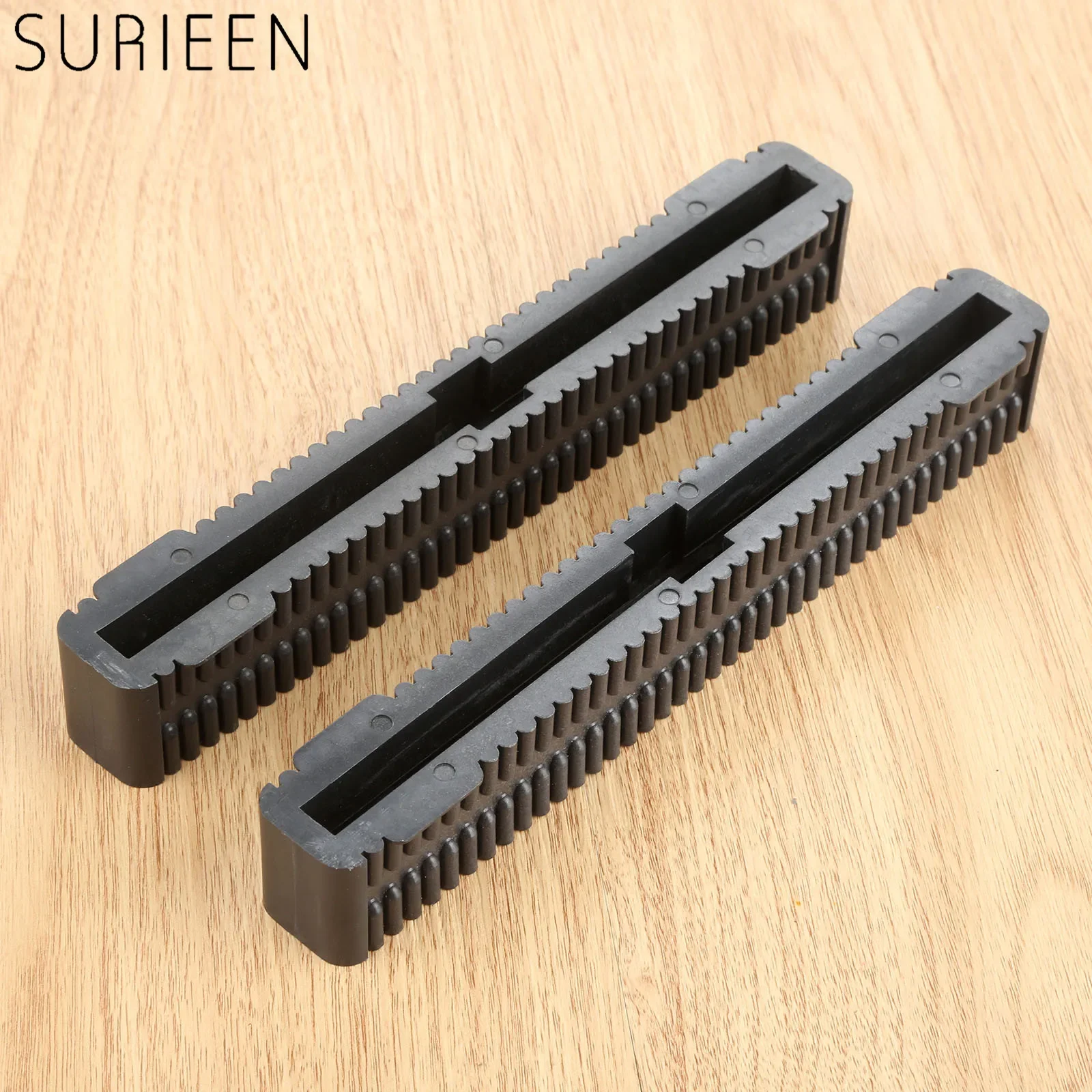 2Pcs 8 Inch Longboard Surfboard Center Single Fin Box Black Surfing Longboard Fin Box, 201mm Leghth, Nylon, Surfing Accessories