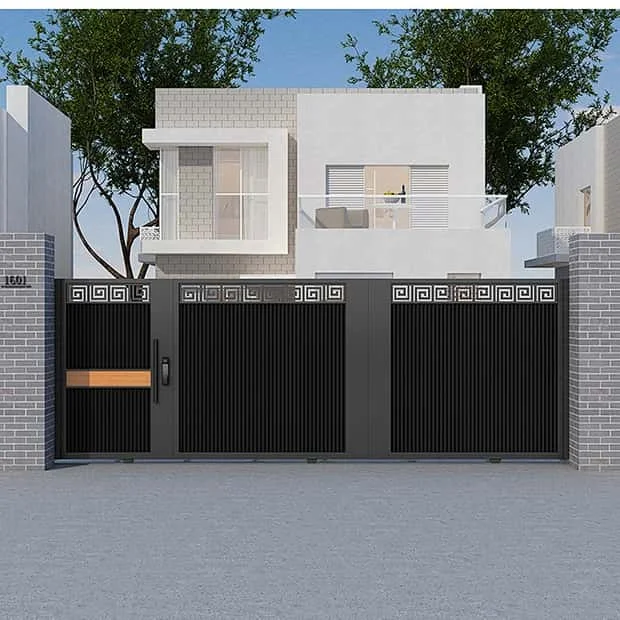 

*& Aluminum Entry Gate Heavy Duty Modern Villa Entrance Door Outdoor Rust Resistant Weatherproof Strong Protection Structure