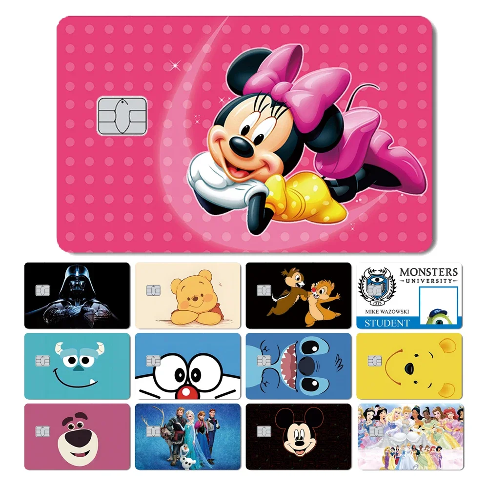 

Fashion Stitch Princess Mickey Minne Monster Matte Skin Cover Sticker Skin for Debit Credit Bank Card
