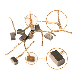 10pcs Carbon Brush Car Casement Motor Brush High Copper Wear-resistant 4*5*8mm Workshop Equipment Power Tools Accessories