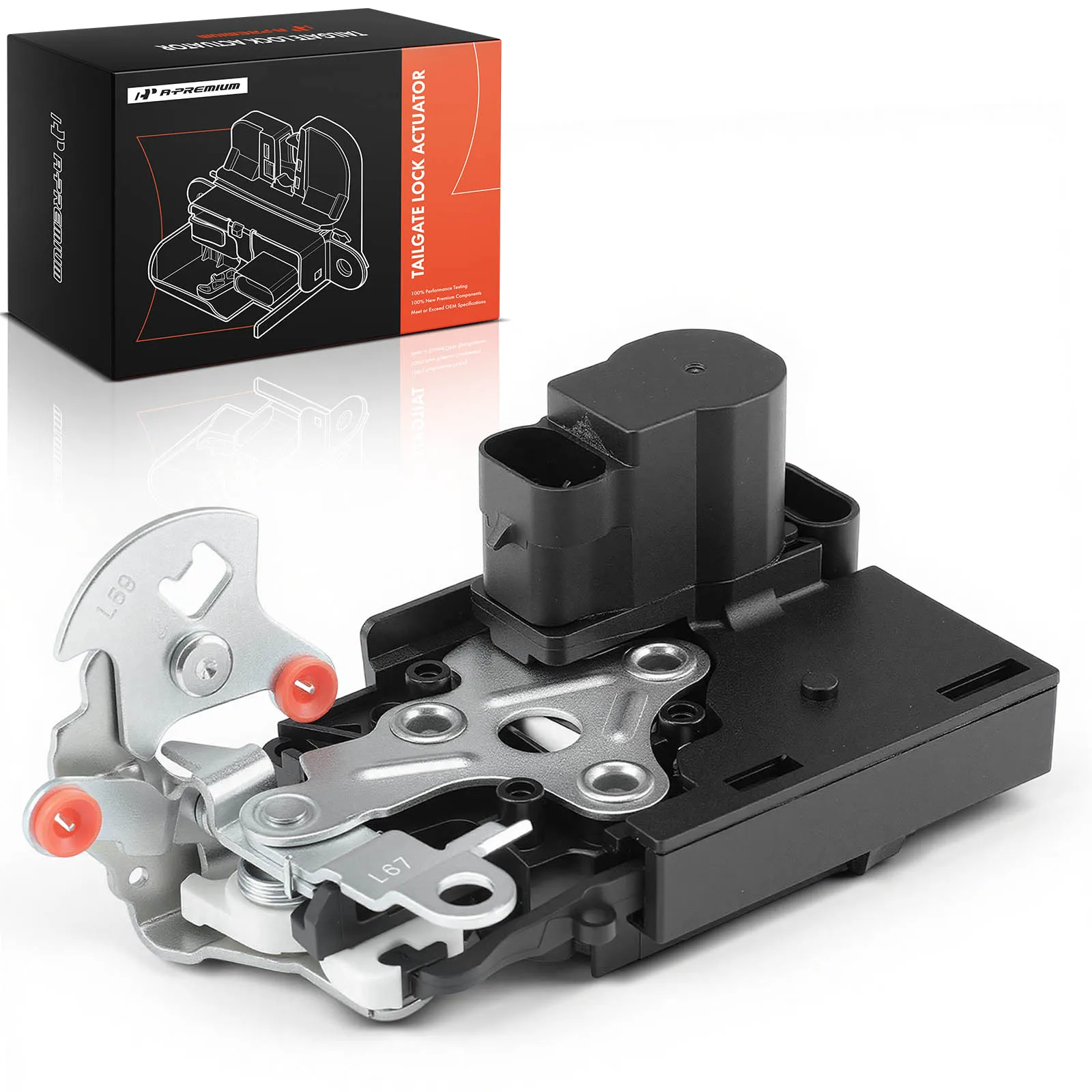 A-Premium Tailgate Door Lock Actuator for GMC Envoy 2002-2009 Envoy XL 2002-2006 Saab 9-7x 2005-2009 Buick Rainier 2004-2007