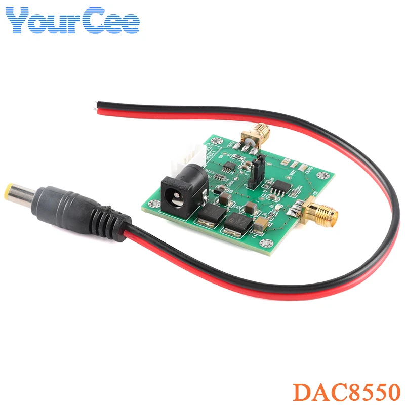 2Pcs/1Pc DAC8550 16 Bit DAC Module Digital Mode Converter Board High Precision Single Channel Analog Output 0-5V