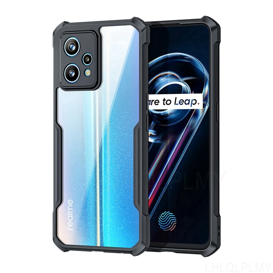 الاكريليك للصدمات سيليكون لينة الحال بالنسبة Realme GT Neo 2 3 3T 6 7 8 9 Pro 5G 6S 6i 7i 8i 9i C21 C21Y C11 2021 الغطاء الواقي