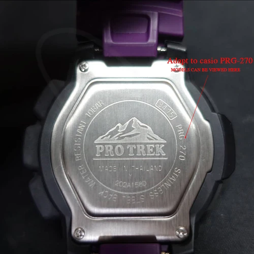 Imagen 2 del producto Accesorios de reloj para Casio Protrek PRG-270 Prg270, correa deportiva resistente al agua para hombre, correa de reloj de goma de resina