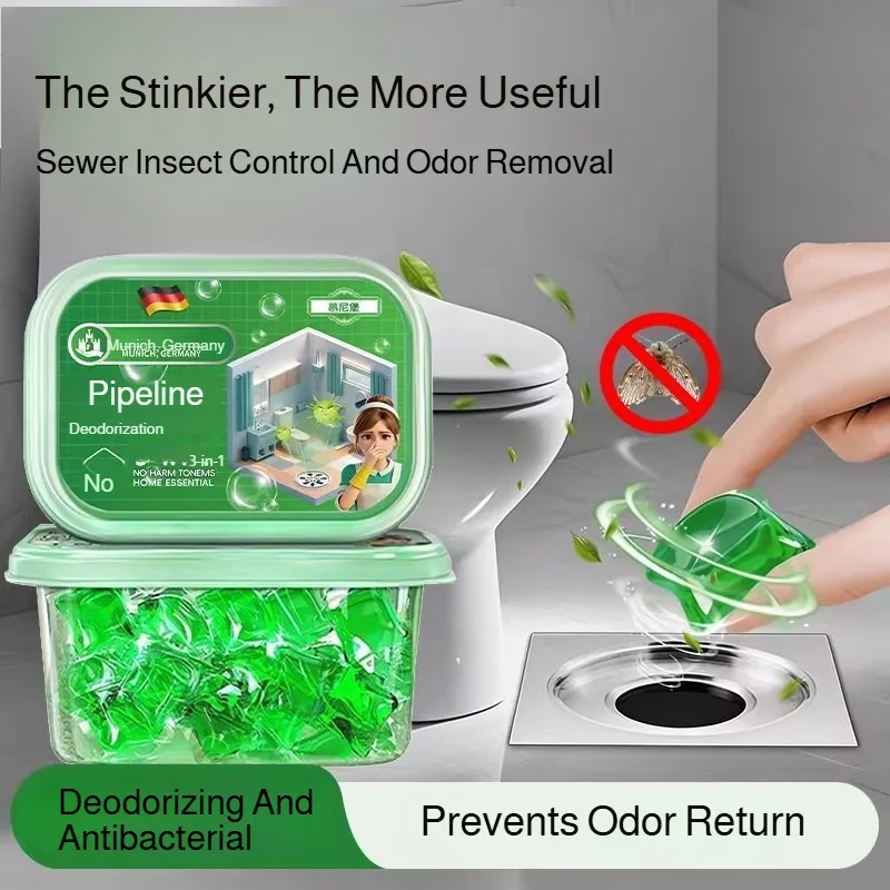 Sewer Deodorant Cleaner Odor Removal Drain Unblocker Water Soluble Scented Gel Airs Freshener for Kitchen Bathroom Drains