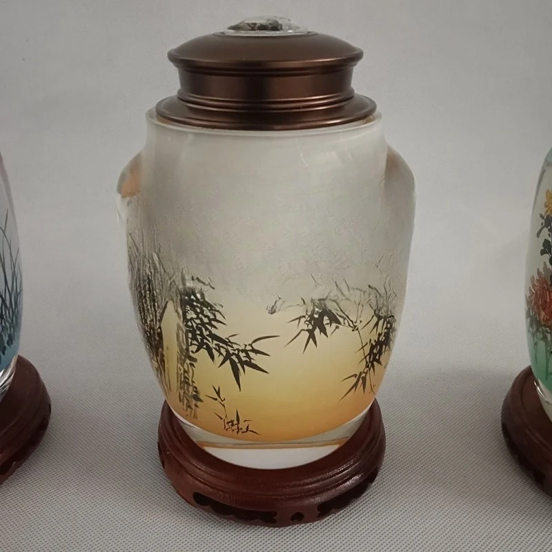 Coffret cadeau de thé, qui signifie l'ermite Gao Jiexian représente quatre vrais messieurs