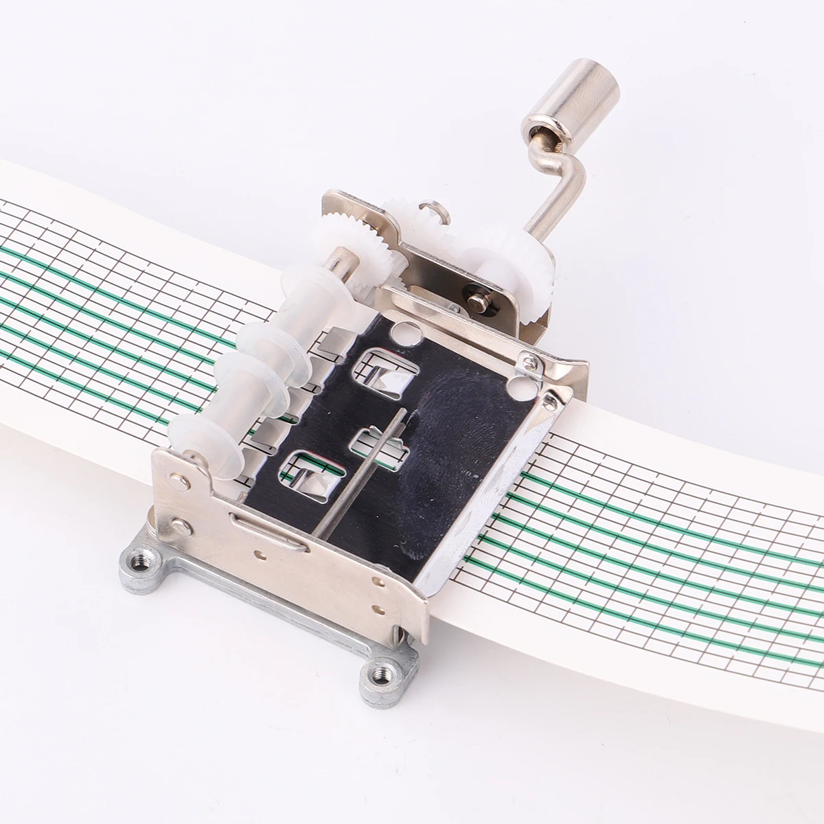 

3pcs New DIY Tune Hand Crank Mechanical Musical Box with Hole Puncher 15 Note Paper Gift Make Your Own Song with Blank Paper Tap