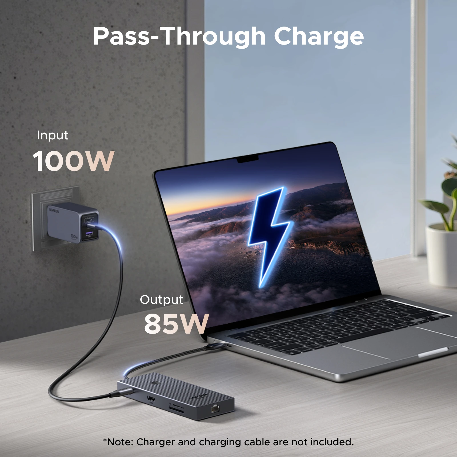 UGREEN USB HUB 9-w-1 4K60Hz HDMI PD100W RJ45 SD/TF USB3.2 Gen2 10Gbps do laptopów Dell MacBook HP Splitter Docking — zdjęcie produktu 5