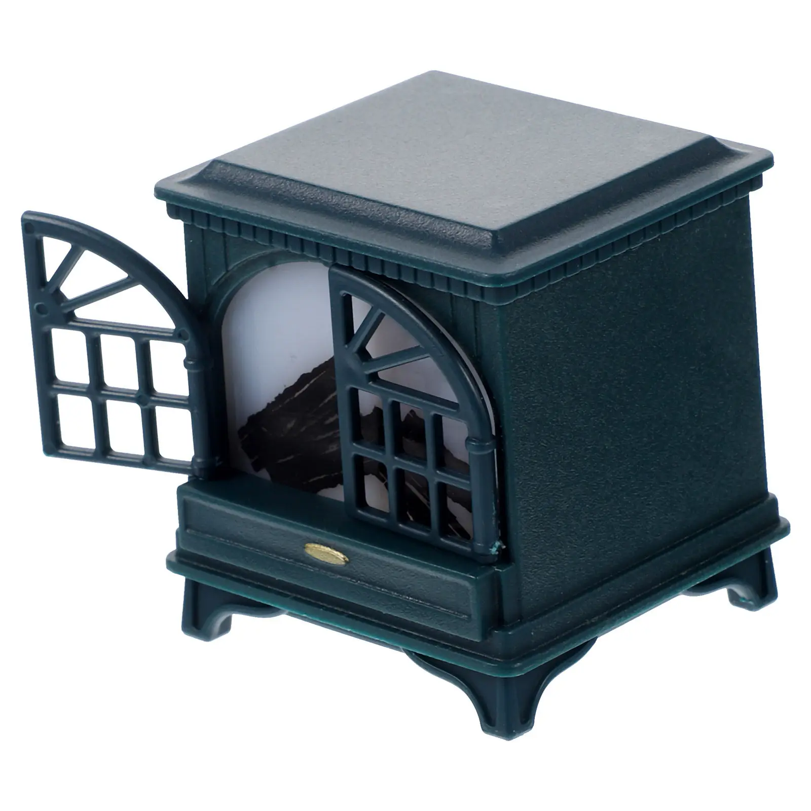 

Mini Luminous Fireplace with Realistic Flame Effect for Dollhouses Compact Electric Heater Style Decor Small Scale Interior