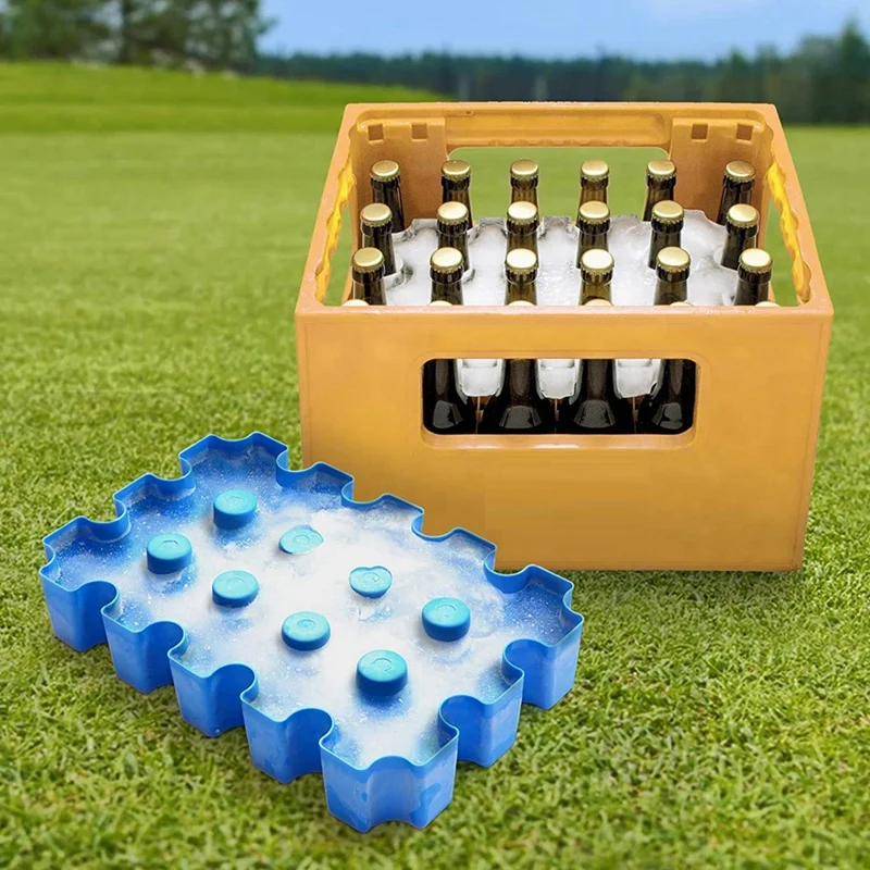 Beer Crate Ice Block, Beer Cooler Ice-Cube Tray For Beer Crates Gift Idea For Beer Drinkers