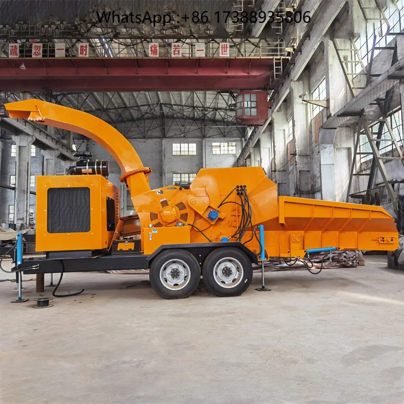High Quality Large Wood Chipper Engine Wood Crusher Cheap 8 Inch 13Wood Chippers for Sale