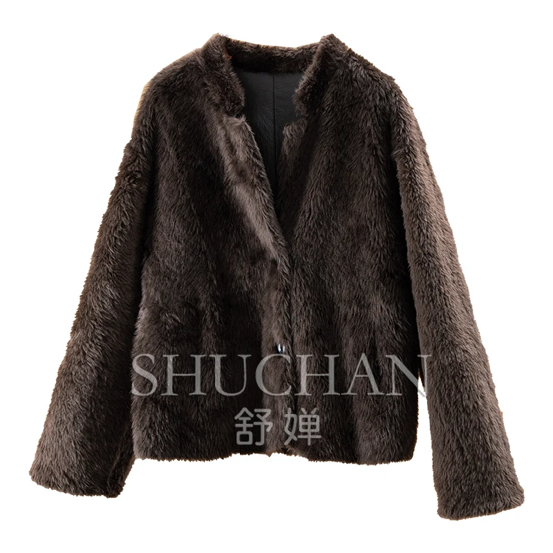 Роскошная меховая куртка из овчины Lagon