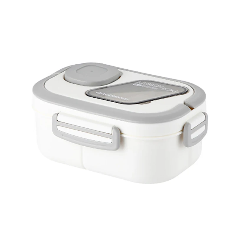 Convenient Insulated Lunch Box, European Oval Sealed Fresh-keeping Lunch Box, Double-layer Household Adult Bento Box
