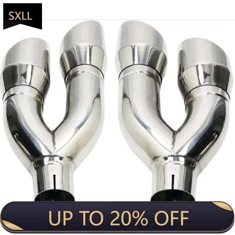 

SXLL Exhaust System Dual Outlet Racing Pickup High Performance 304 Stainless Steel Muffler Tips