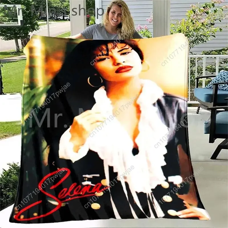 Selena Quintanilla Blanket Sherpa Microfiber Lightweight Plush blanket for Couch Bed Sofa Car Kids Adults throw Custom blankets