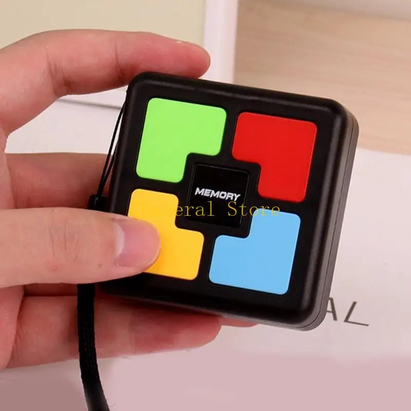 E7CE Kids Memory Exercício Cubo treinamento lógico Puzzle Puzzle Toy Bright Color Puzzle com vários modos Desenvolva