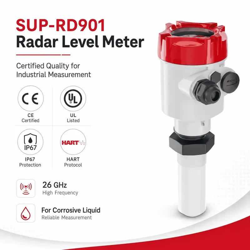 Industrial Ip68 Non Contact tank Liquid 26g Level Meter Gauge Sensor Transmitter for tank