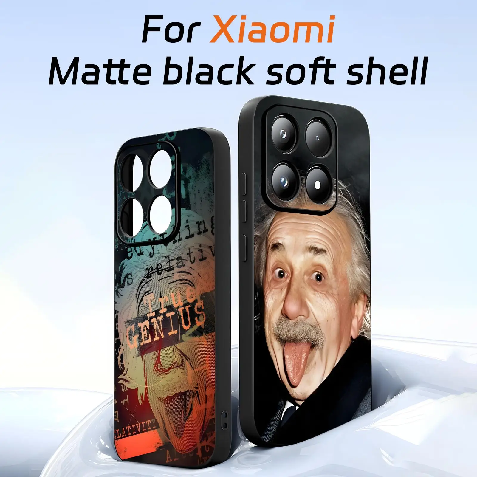 Чехол для телефона с изображением ученого Альберта Эйнштейна для Xiaomi 17 15 14 13 12 11 T Ultra Pro, мягкий черный противоударный чехол