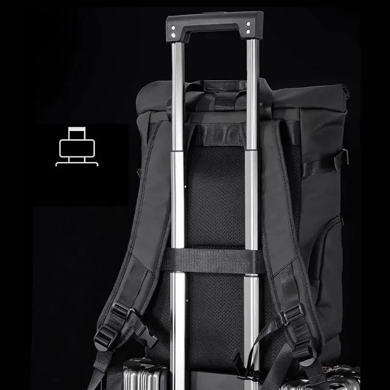 Men's Travel Bag 15.6inch Laptop Computer Backpack Outdoor Waterproof Camping Hiking School Bag College Business Rucksack