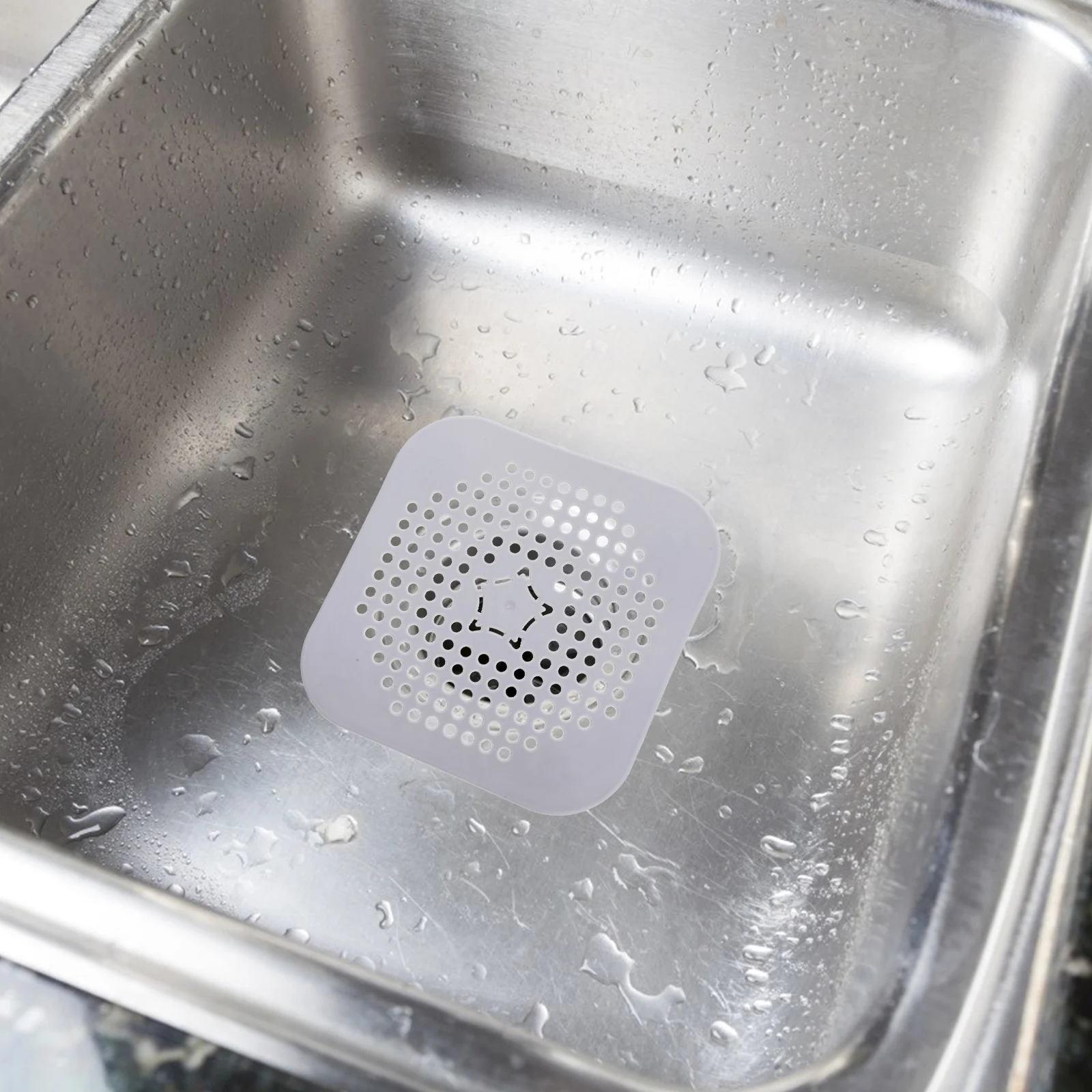 

4Pcs Anti-Odor Silicone Drain Cover Floor Sink Strainer Bathroom Hair Catcher Smooth Flow Design for Shower Kitchen Bathtub