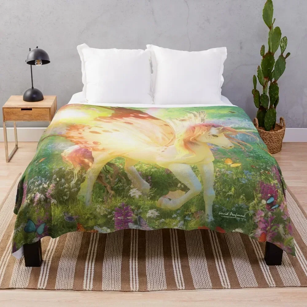 

Unicorn Butterfly Throw Blanket Men's Soft Warm Throw Blanket for Couch