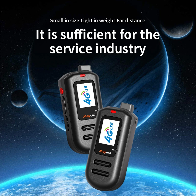 (SIM Gratis Seumur Hidup) Walkie talkie POC 4G Global, walkie talkie jarak jauh 5000KM, walkie talkie untuk polisi dan armada sipil global