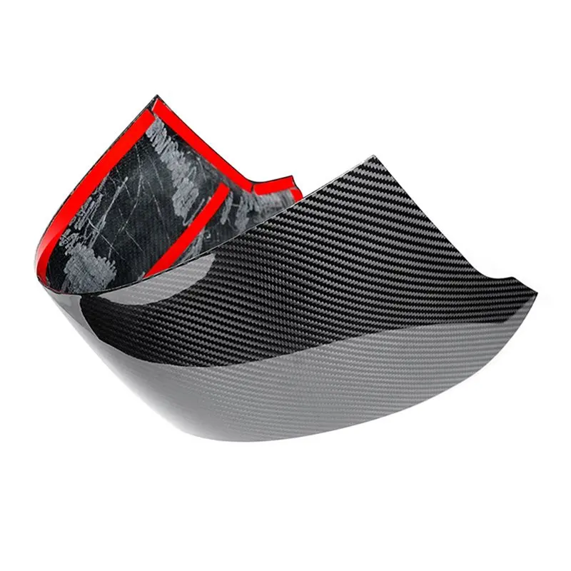 New-Car Interior Accessories Carbon Fiber Trim Sticker Lower Trim Panel Gear Frame For Fiat 500 Abarth 595 695 2017-2024