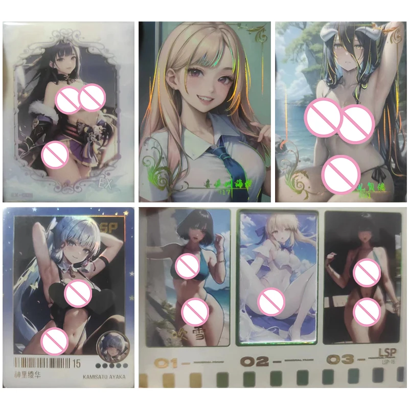 

Аниме История Богини Китагава Марин Альбедо Шенхе Камисато Аяка Йелан Преувеличение Синобу Коллекционные карты Подарки на день рождения Игрушки для мальчиков