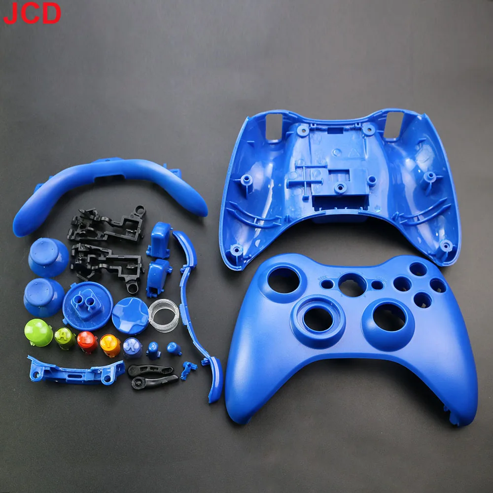 JCD-controlador de juego inalámbrico para XBox 360, funda protectora, juego completo con botones, parachoques de palo analógico