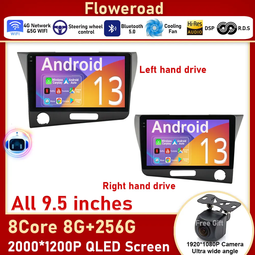 

2K Carplay Screen For Honda CR-Z 1 CRZ LHD RHD 2010 - 2016 Car Radio Multimedia Video Player Navigation GPS Android Auto BT