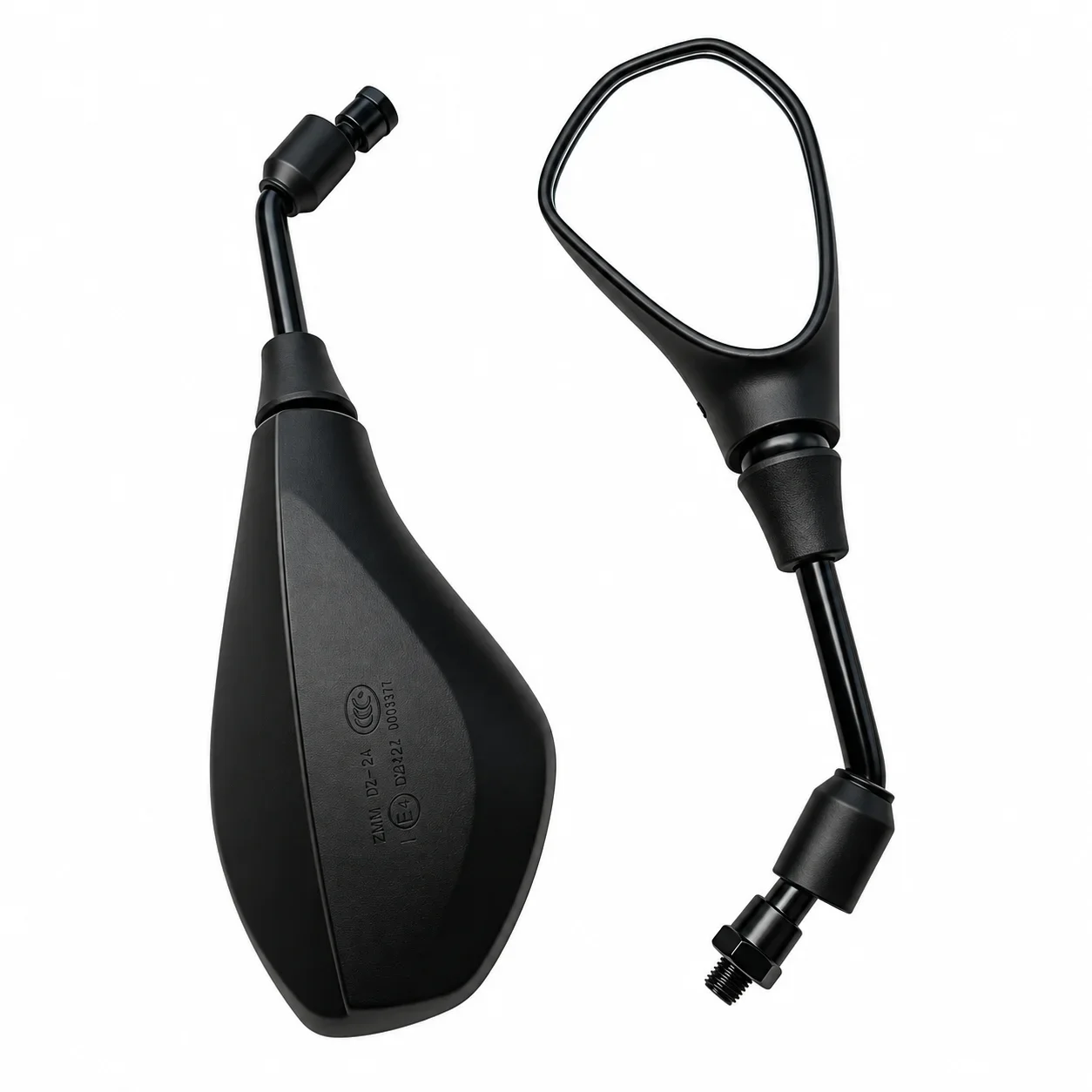 Universal M8/M10 Left‑Right Thread Motorcycle Rear‑View Mirror Adjustable ABS Iron Stem for Street Bike Electric Scooter 3