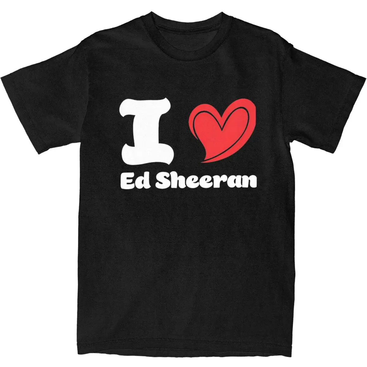 Men's T-Shirt I Love Ed The Mathematics Tour 2024 T-Shirts Fashion Beach Tee Shirt Street Style Print Cotton Tops Gift