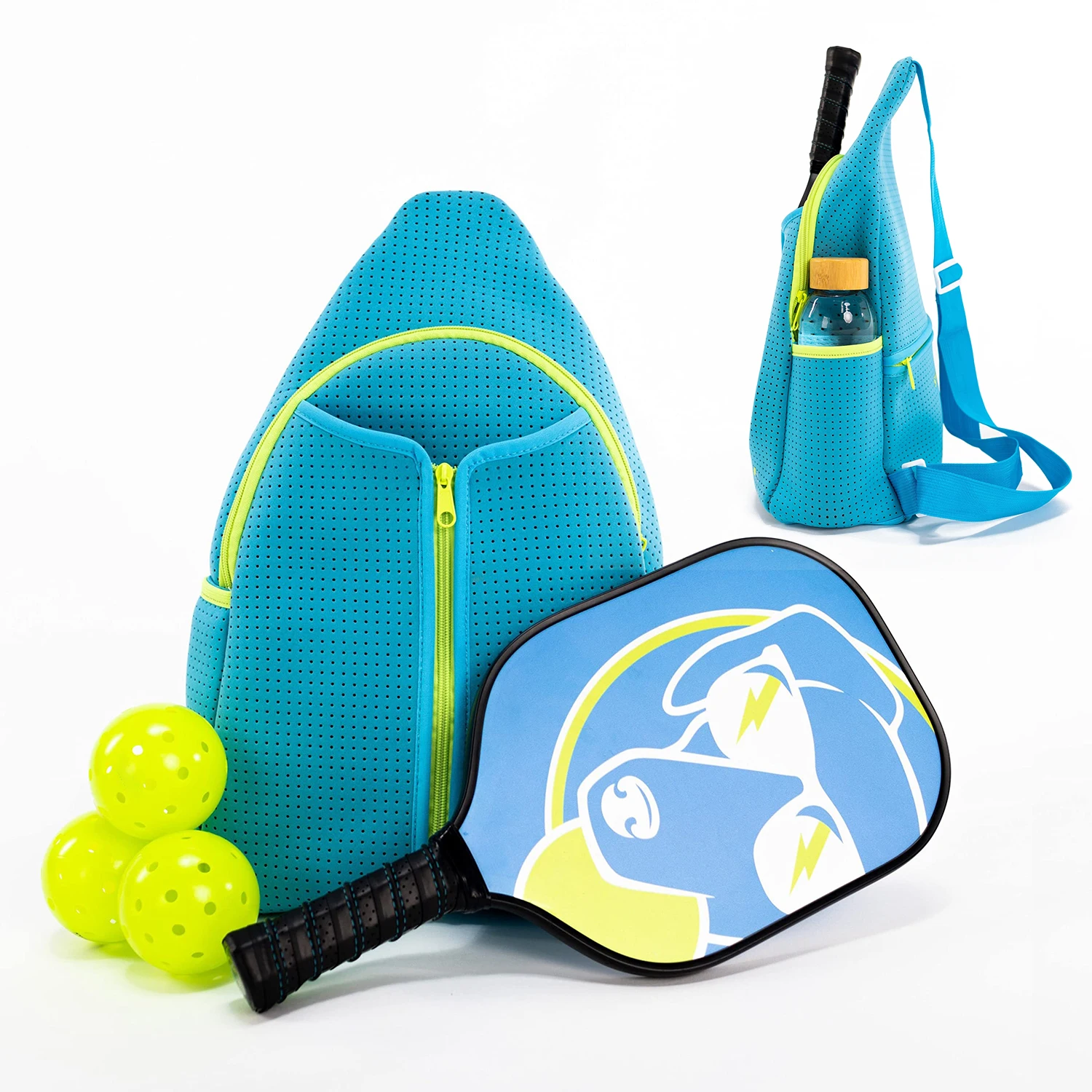 Mini Portátil Neoprene Pickleball Paddle, Saco Esportivo, Saco De Raquete De Tênis, Saco Crossbody, Raquete De Esportes