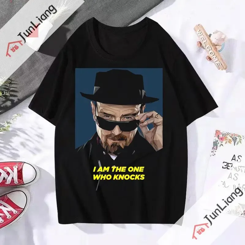 Breaking Bad T-Shirt Heisenberg Print Sommer Herren und Damen Mode Übergroßes T-Shirt Hip Hop T-Shirt Top Weste