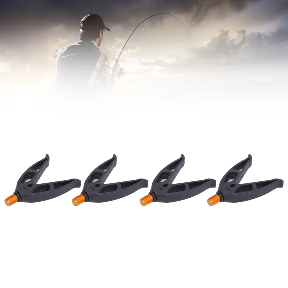 

4 шт. прочный V-образный держатель для удочки 3,6 см черная подставка для удочки с резьбой M3/8 удочка для морской рыбалки